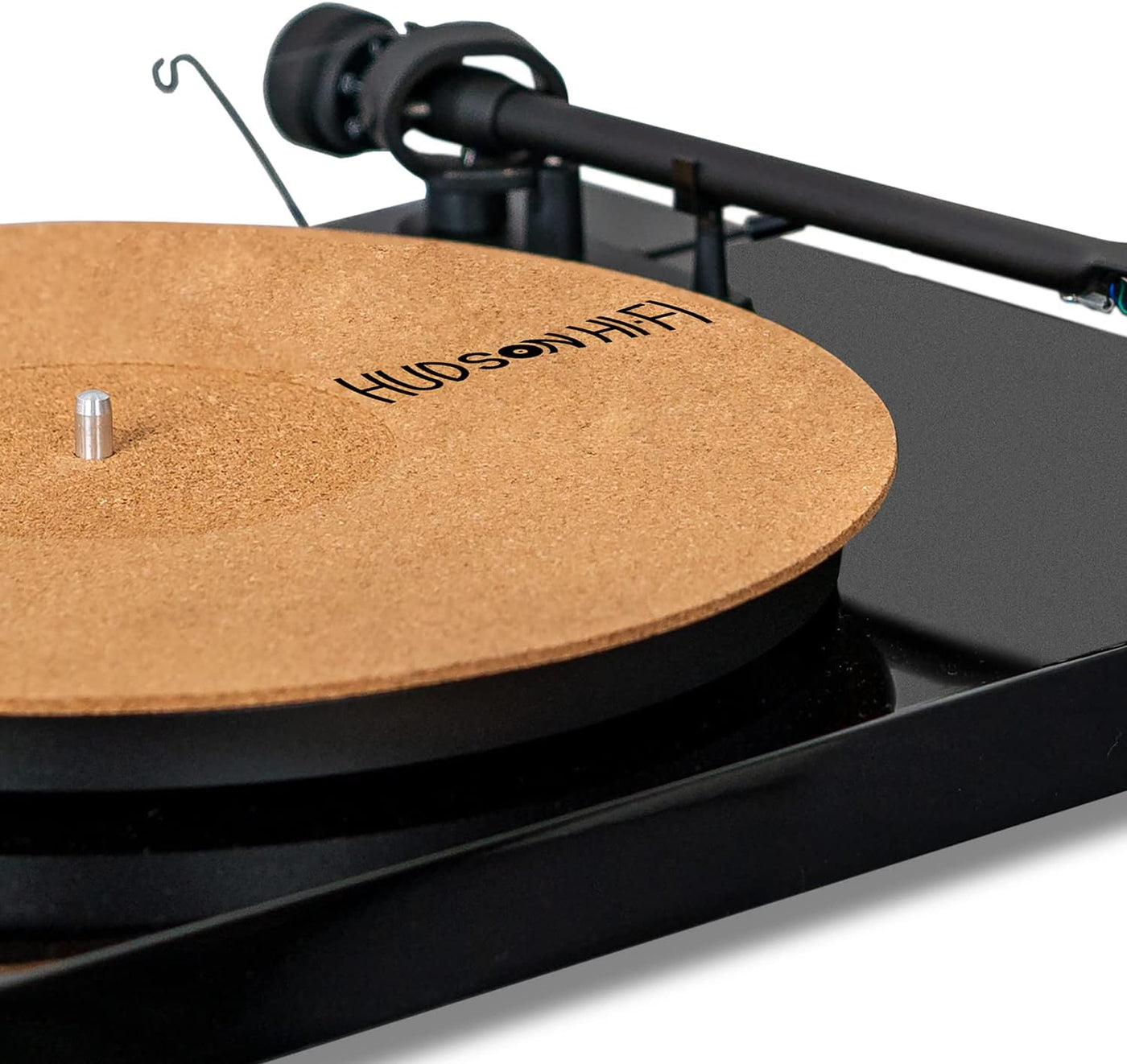 Corkery Recessed Turntable Mat - 1/8" Cork Slipmat for Anti-Static Resonance Control & Enhanced Vinyl Playback