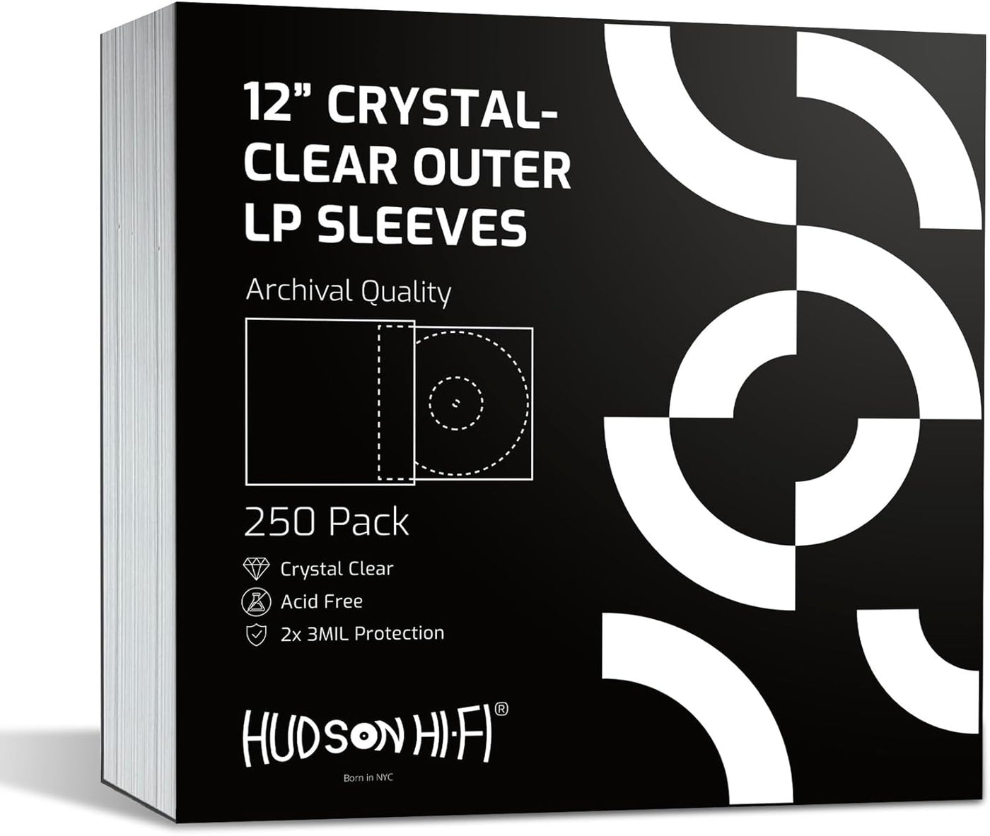 Preserve Your Vinyl Legacy: Premium Outer Sleeves – 3-Layer 30µm LDPE, Transparent, Anti-Static & Acid-Free Protection