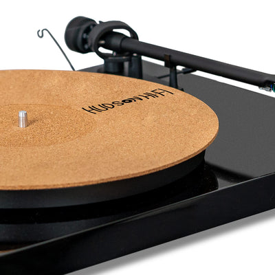 Corkery Recessed Turntable Mat - 1/8" Cork Slipmat for Anti-Static Resonance Control & Enhanced Vinyl Playback