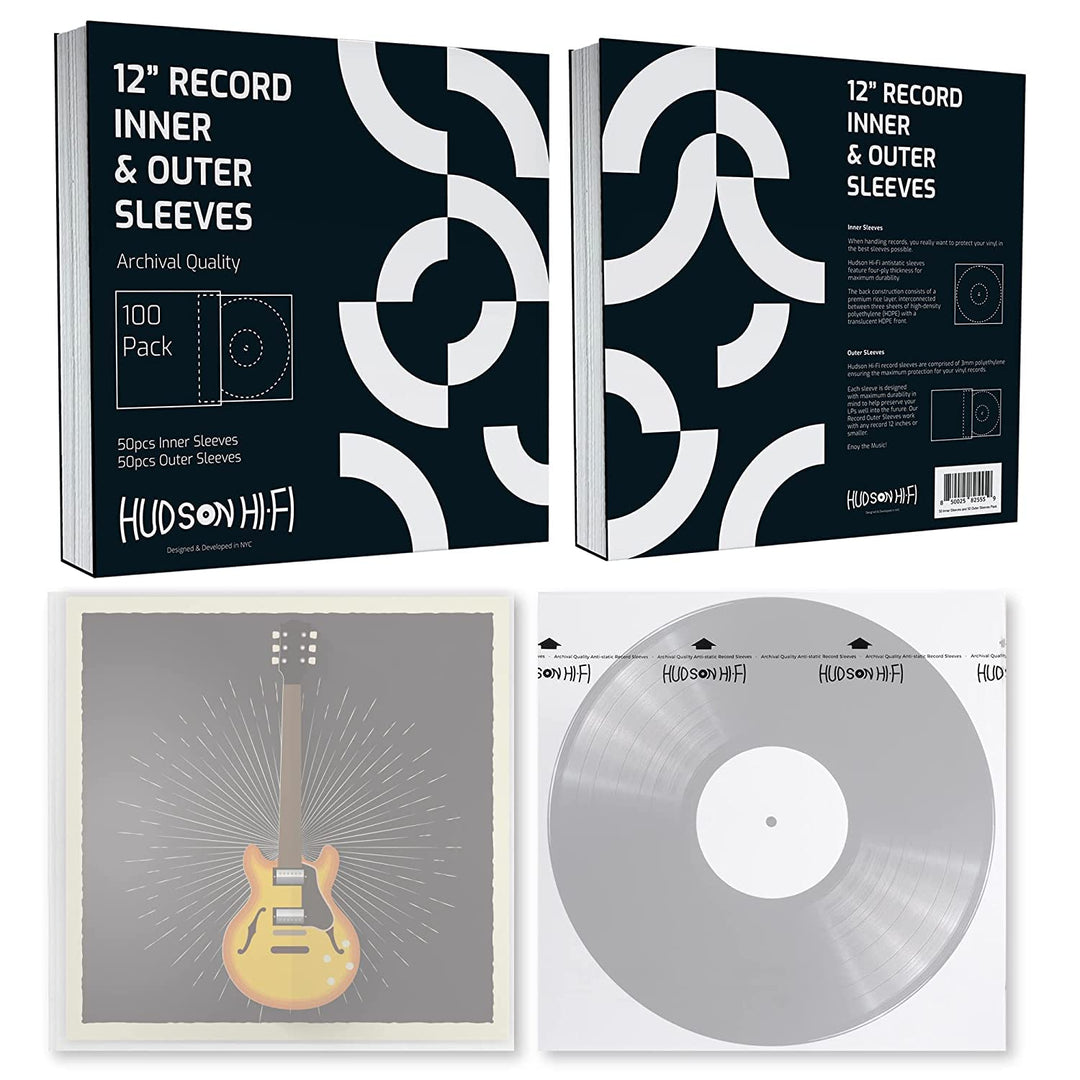 vinyl cds in record style card sleeves Archival Quality Inner and Outer Sleeves Bundle – Hudson Hi-Fi