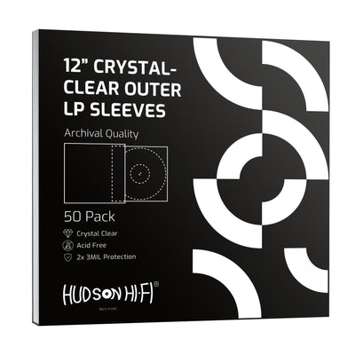 Protect Your Vinyl: 3-Layers HDPE Anti-Static Record Inner Sleeves. High Quality Thick Rice Paper. Durable Clear Disc Sleeves - 12 Inch