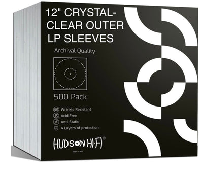 Preserve Your Vinyl Legacy: Crystal Clear Premium Outer Sleeves – 2-Layer 30mil LDPE, Transparent, Anti-Static & Acid-Free Protection
