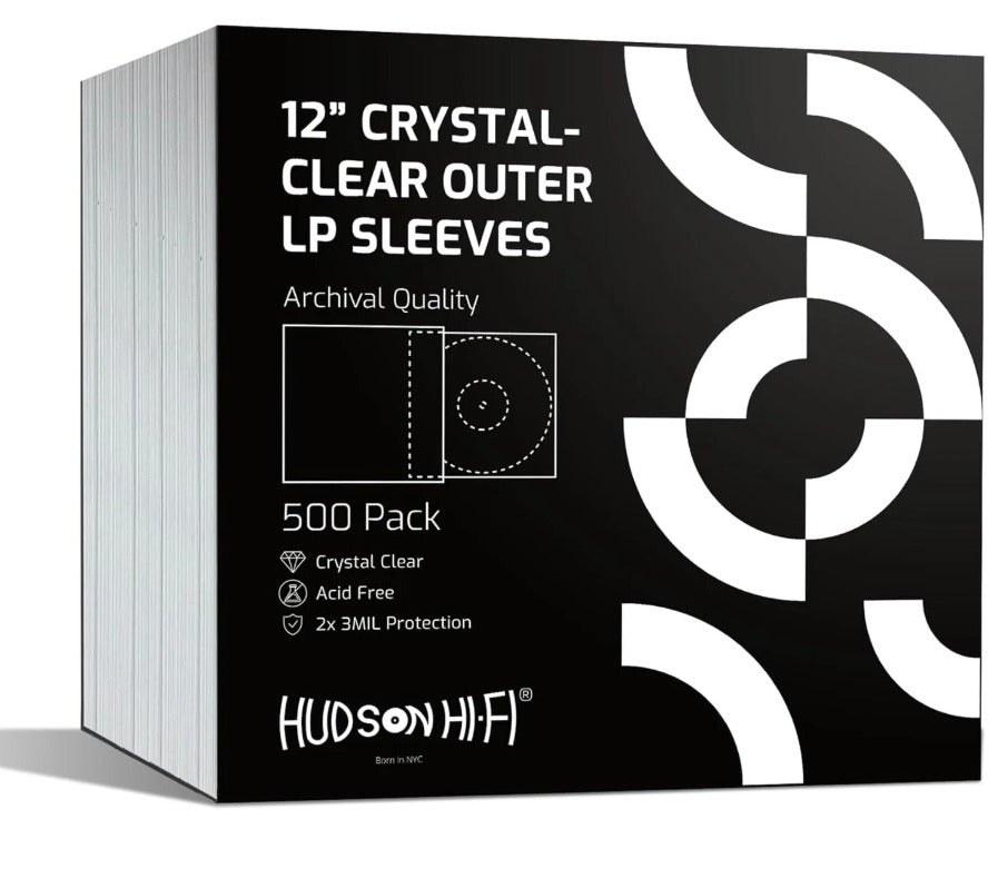 Preserve Your Vinyl Legacy: Crystal Clear Premium Outer Sleeves – 2-Layer 30mil LDPE, Transparent, Anti-Static & Acid-Free Protection