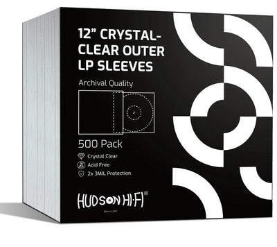 Preserve Your Vinyl Legacy: Crystal Clear Premium Outer Sleeves – 2-Layer 30mil LDPE, Transparent, Anti-Static & Acid-Free Protection