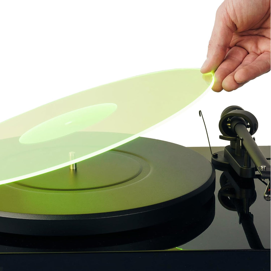 Weiße Acryl-Slipmat Für Plattenspieler - 30,5 Cm, Anti-Vibrations-Matte Für Besseren Sound