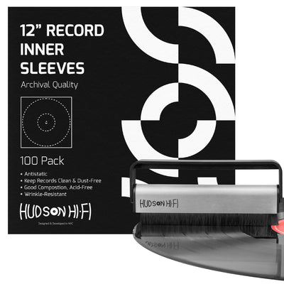 Hudson Hi-Fi Fundas exteriores para discos de vinilo, funda de vinilo  transparente de alta calidad, paquete de 500 unidades, protege tus álbumes  LP de